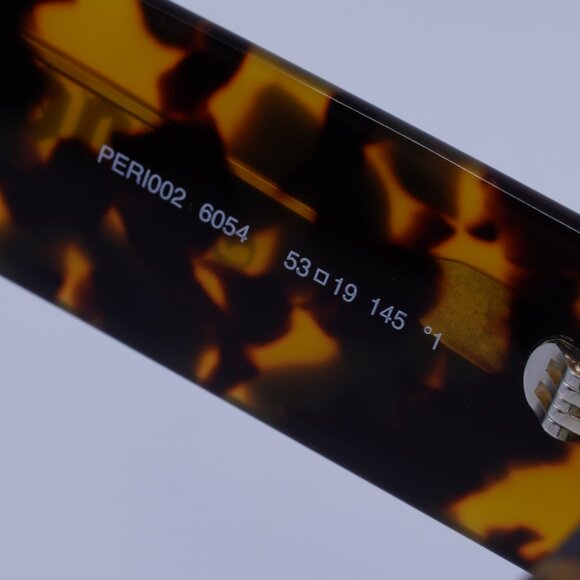 Palm Angels PERI002 PALM 6054 Sunglasses Havana Rectangle Frame, Green Lenses - Picture 9 of 10